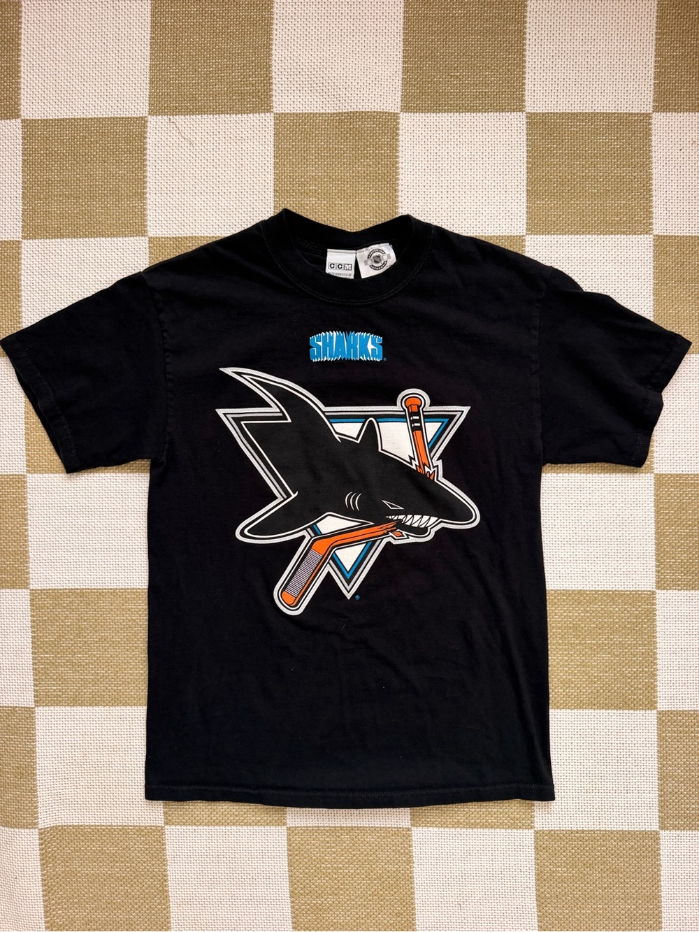 San Jose Sharks Black Men’s Graphic Tee